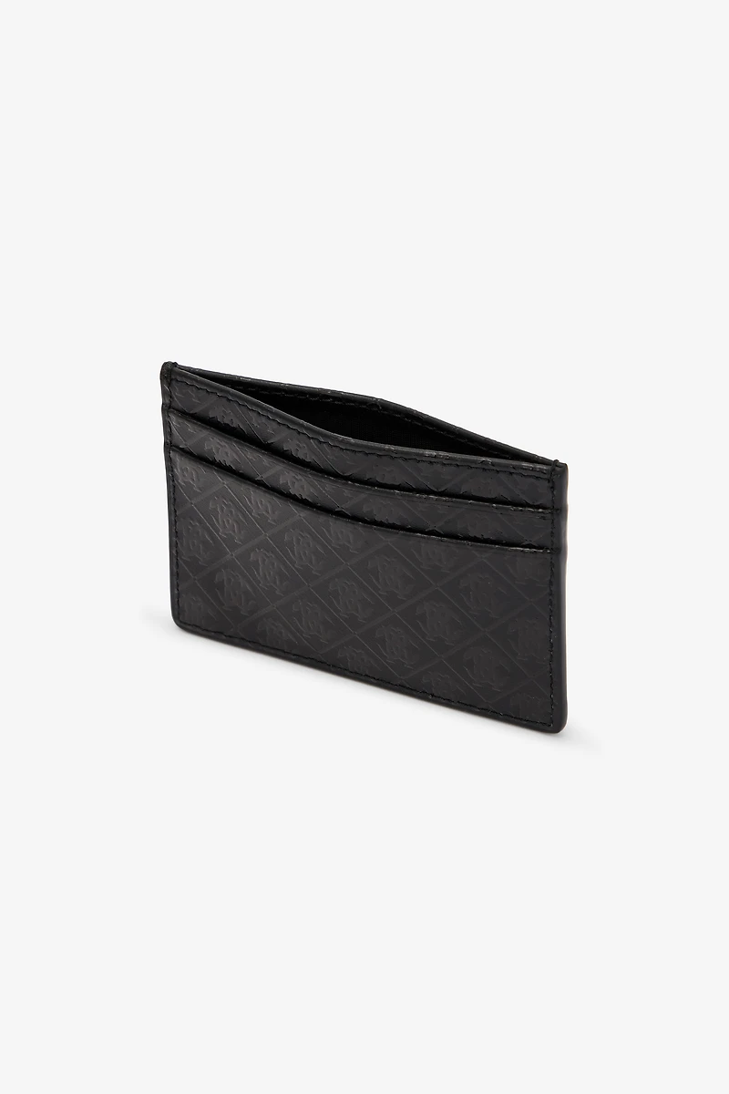 Card Holder With All-Over Mirror Snake Monogram