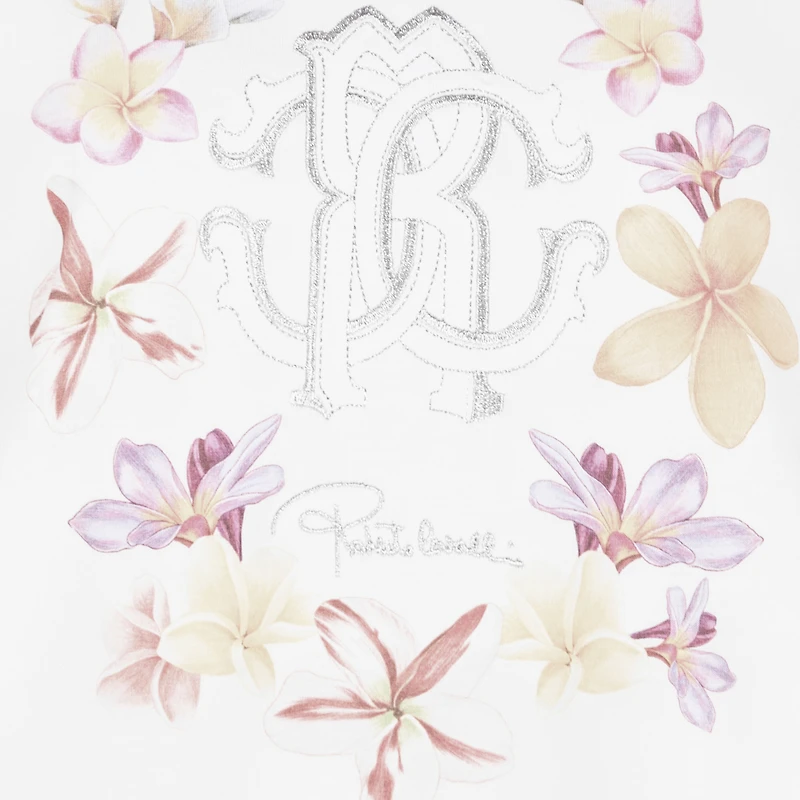 Flower and Monogram RC T-shirt
