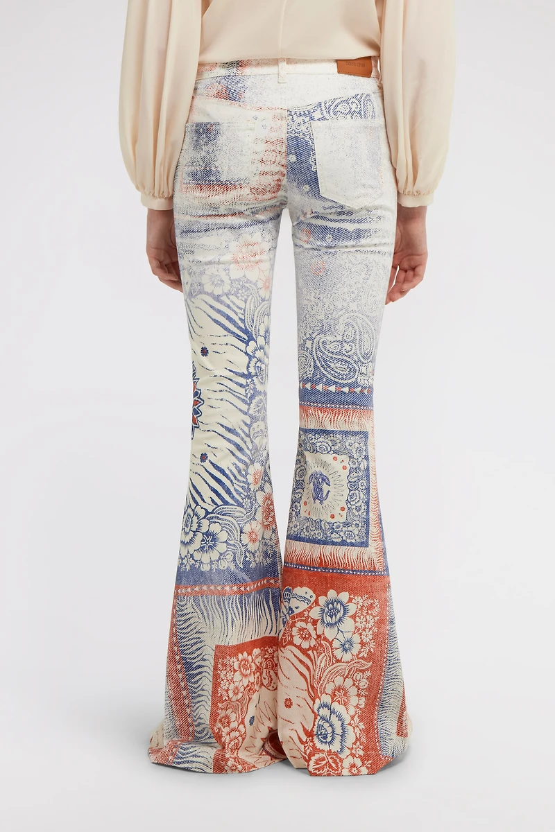 Bandana Print Jeans
