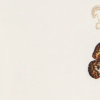 Milk White T-Shirt with RC Monogram and Butterflies