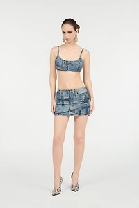 Bralette Denim Patchwork Capsule Collection