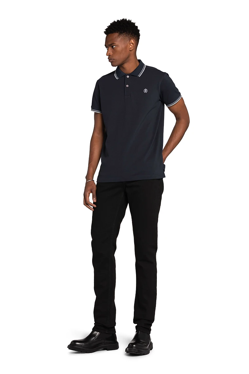 Navy Blue Monogram RC Polo