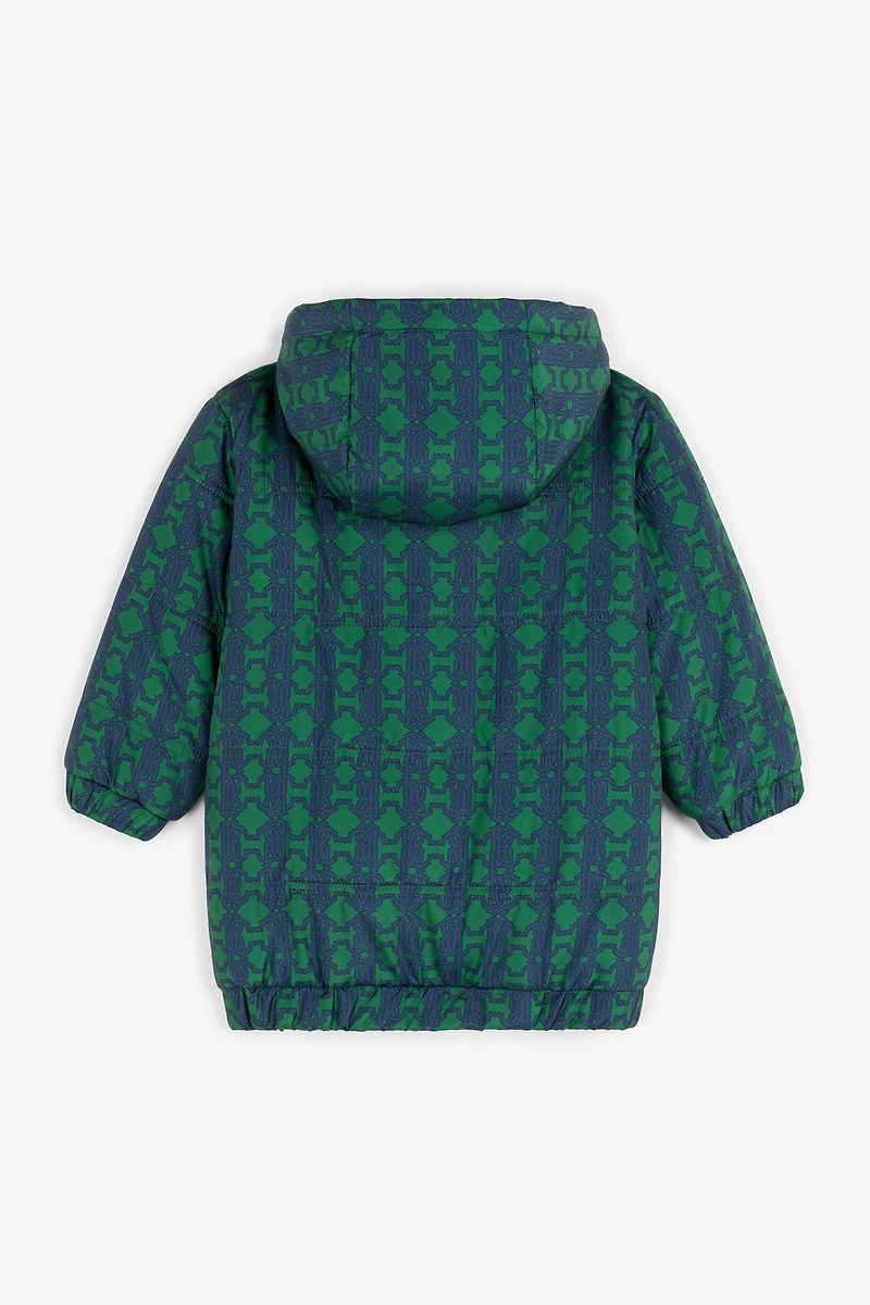 RC Monogram-Print Padded Coat
