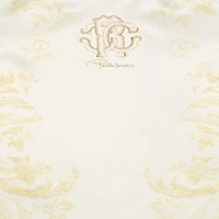 Milk White Dress with Jaguar Skin Inserts