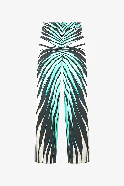 Ray Of Sea Print Trousers