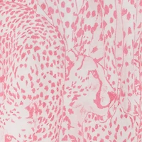 Cotton Dress With Cheetahs And Cheetah Skin