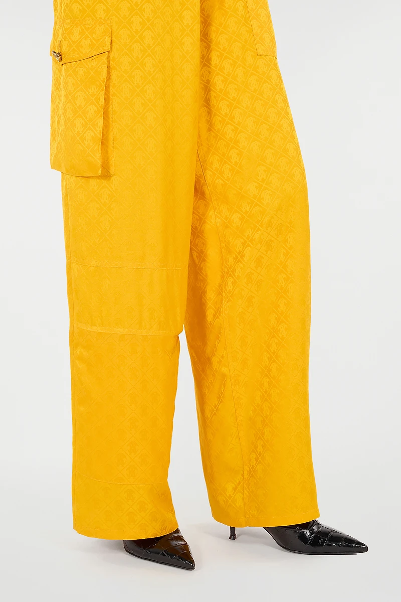 Pants With All-Over Mirror Snake Monogram