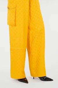Pants With All-Over Mirror Snake Monogram