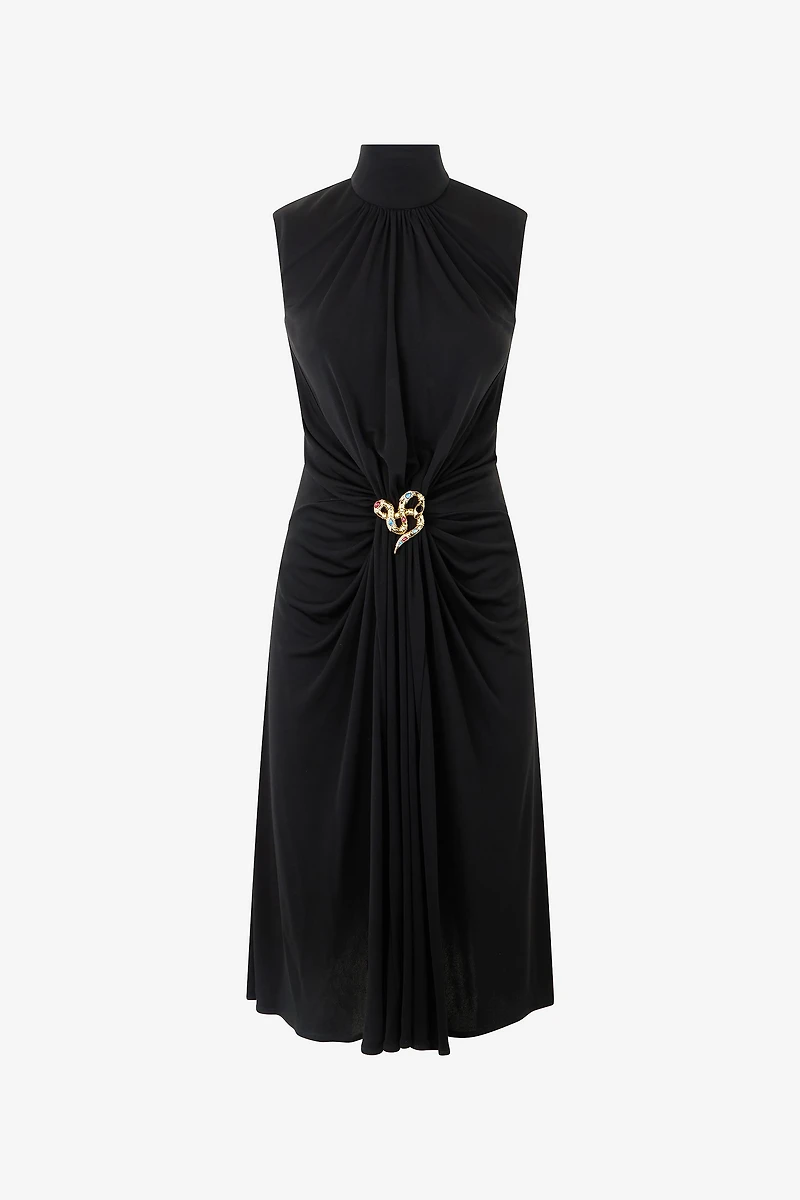 Draped Midi Dress
