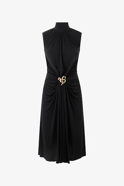 Draped Midi Dress
