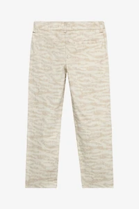 Tiger Skin-Print Pants