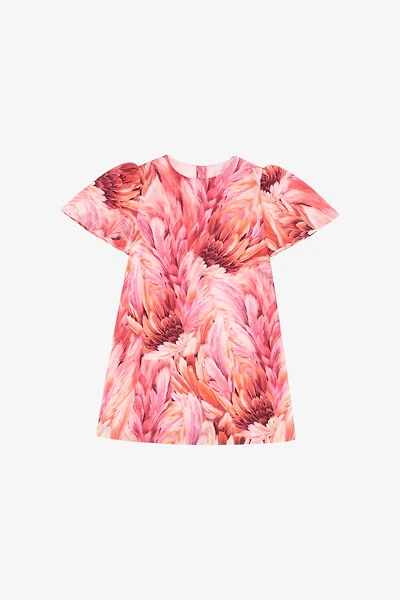 Plumage Print Dress