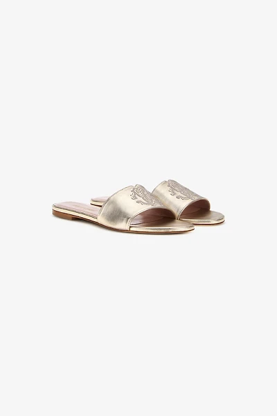 RC logo sandals