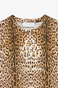T-Shirt With Jaguar Skin Print