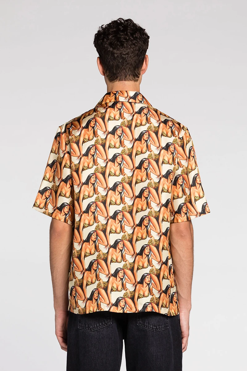 All over graphic-print short-sleeve shirt