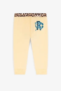 RC Monogram-Embroidered Cotton Track Pants