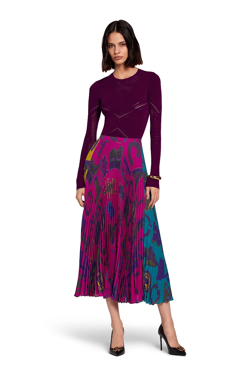 Open knit detailed jumper