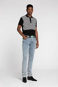 Checked Cotton Polo Shirt