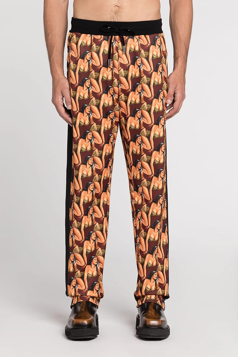 Graphic-Print Track Pants