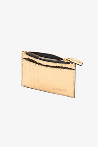 Metallic Snake-Scale Card Holder