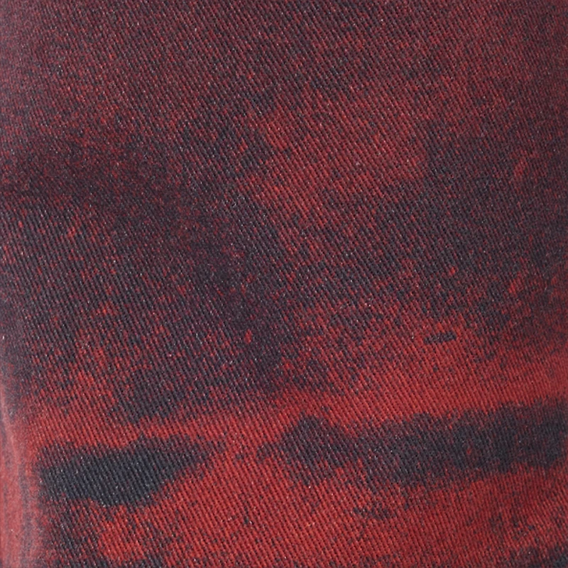 Jeans With A Mottled Print Effect