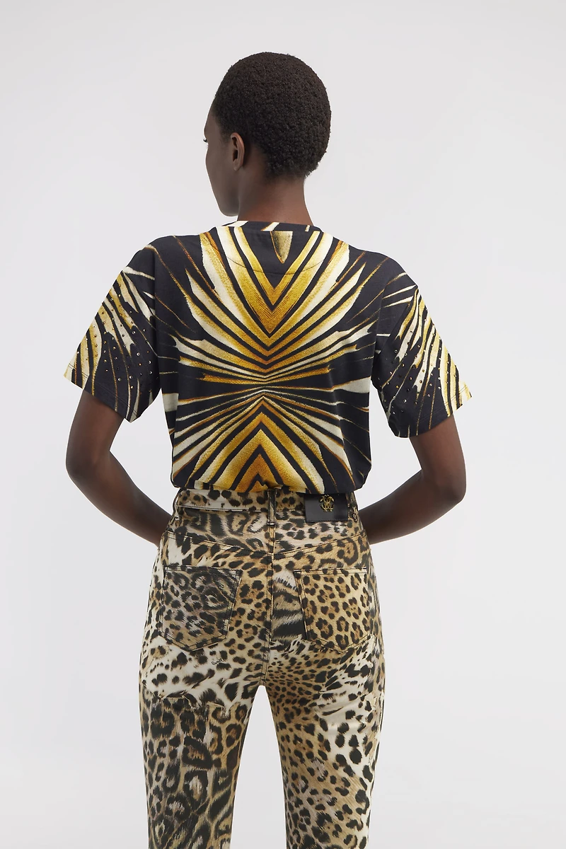 T-shirt with Ray of Gold print