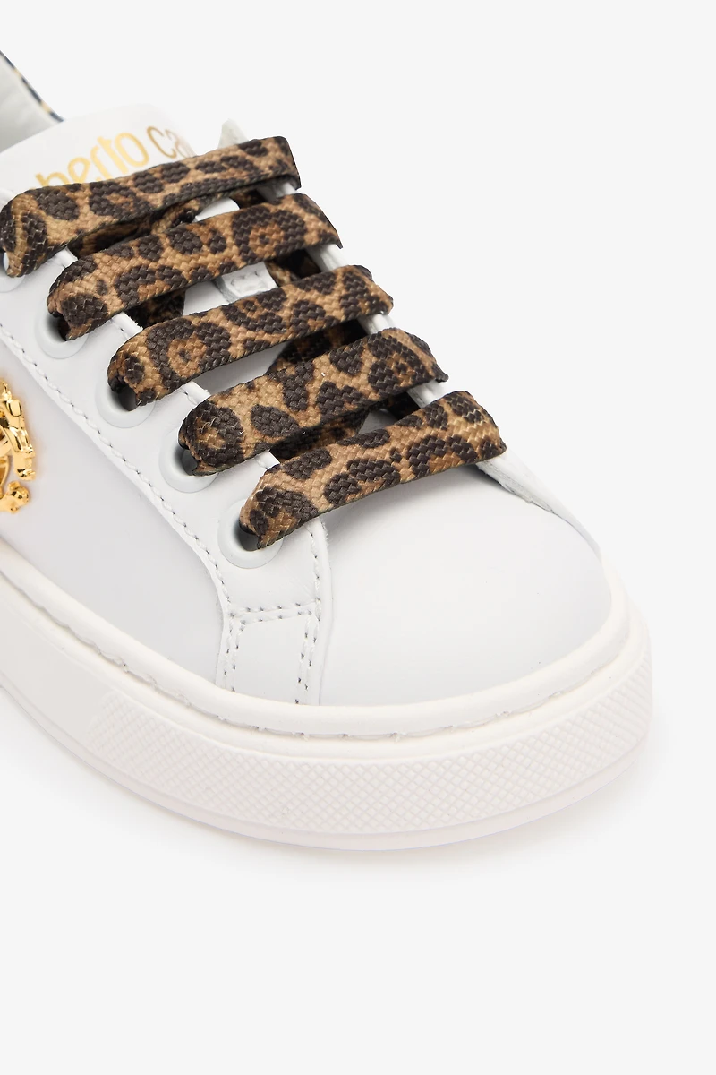 Sneakers With Jaguar Skin Details