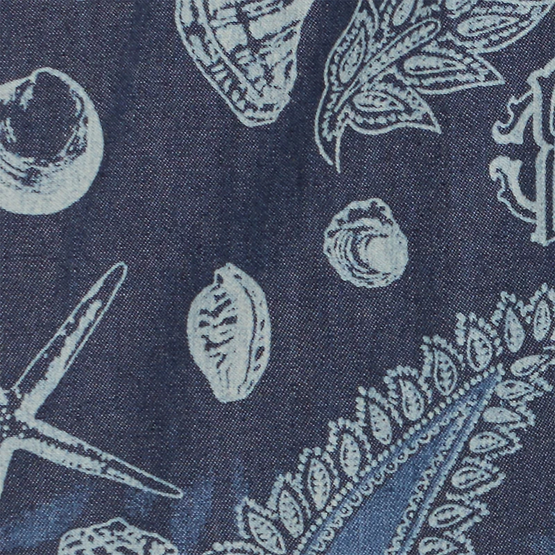 Miniskirt With Marine Print