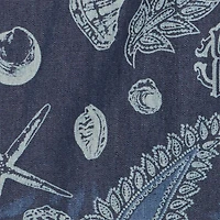 Miniskirt With Marine Print