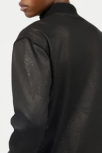 Full-Zip Sweatshirt With Python Print