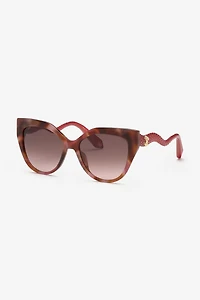 Sunglasses with snake-like temples