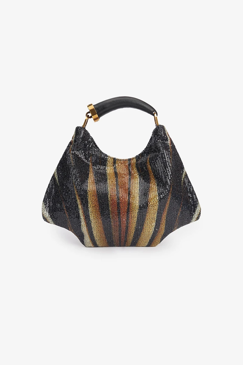 Ray Of Gold Print Shoulder Bag