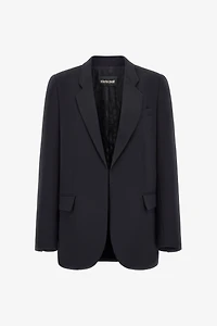 Black Single-Breasted Jacket