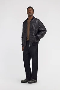 Quilted Bomber Jacket