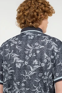 Polo Shirt With Floral Print