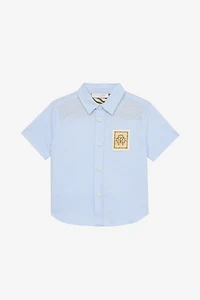 Shirt With RC Monogram Patch And Lettering