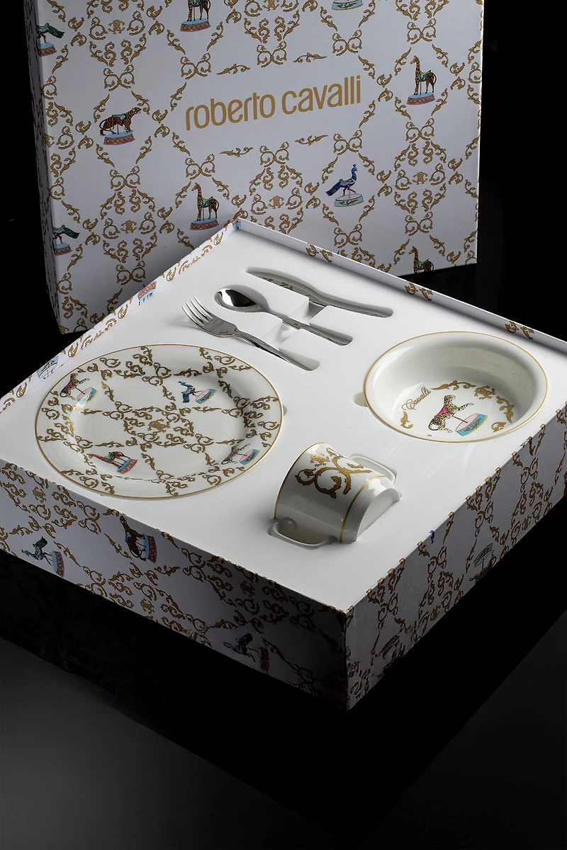 Filigree-Print Dinner Set