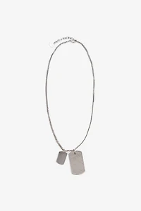 Necklace With Chain And Double Pendant
