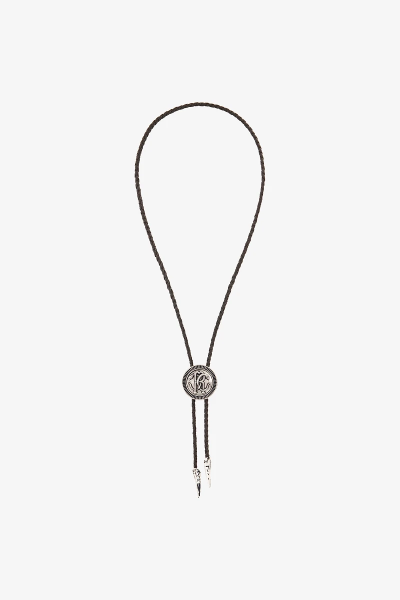 Necklace Bolo Tie With Monogram RC