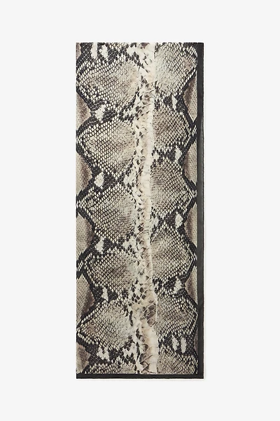 Silk Scarf With Python Print