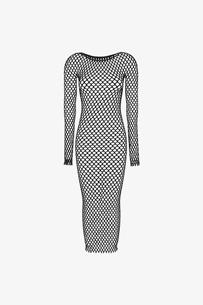 Knit swimsuit cover-up