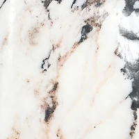 Double-breasted trench coat with Marble print