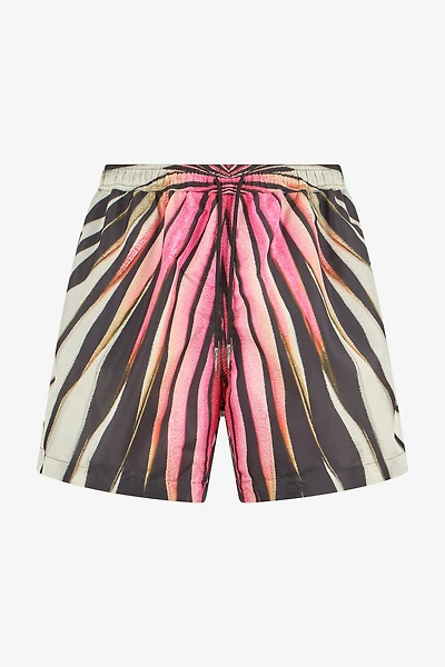 Ray Of Gold Print Nylon Sea Shorts