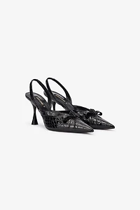 Crocodile Slingbacks