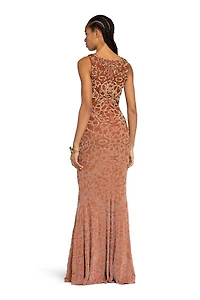 Bead-Embellished Maxi Dress