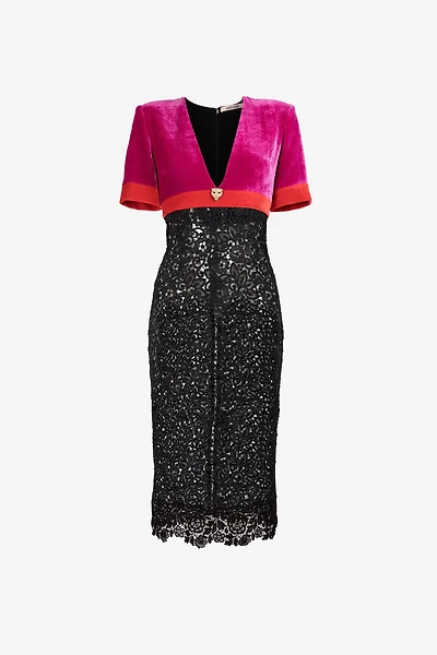 Velvet And Lace Dress