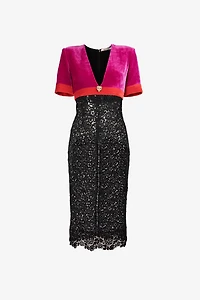 Velvet And Lace Dress