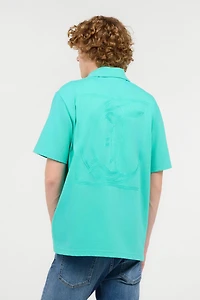 Polo Shirt With Top-Stitched JC Monogram