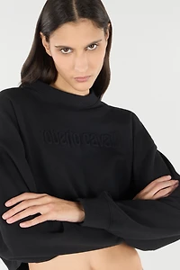 Cropped Sweatshirt With Logo
