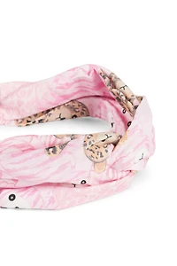 Teddy Bear-Print Twist Headband